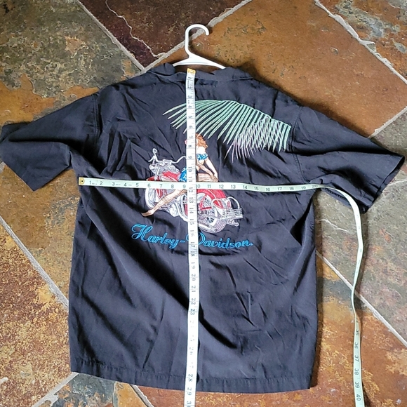 Harley-Davidson 70% Silk Embroidered shirt - Picture 4 of 8